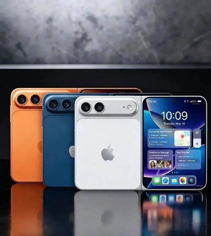 iPhone折叠屏上手，你们觉得好看吗