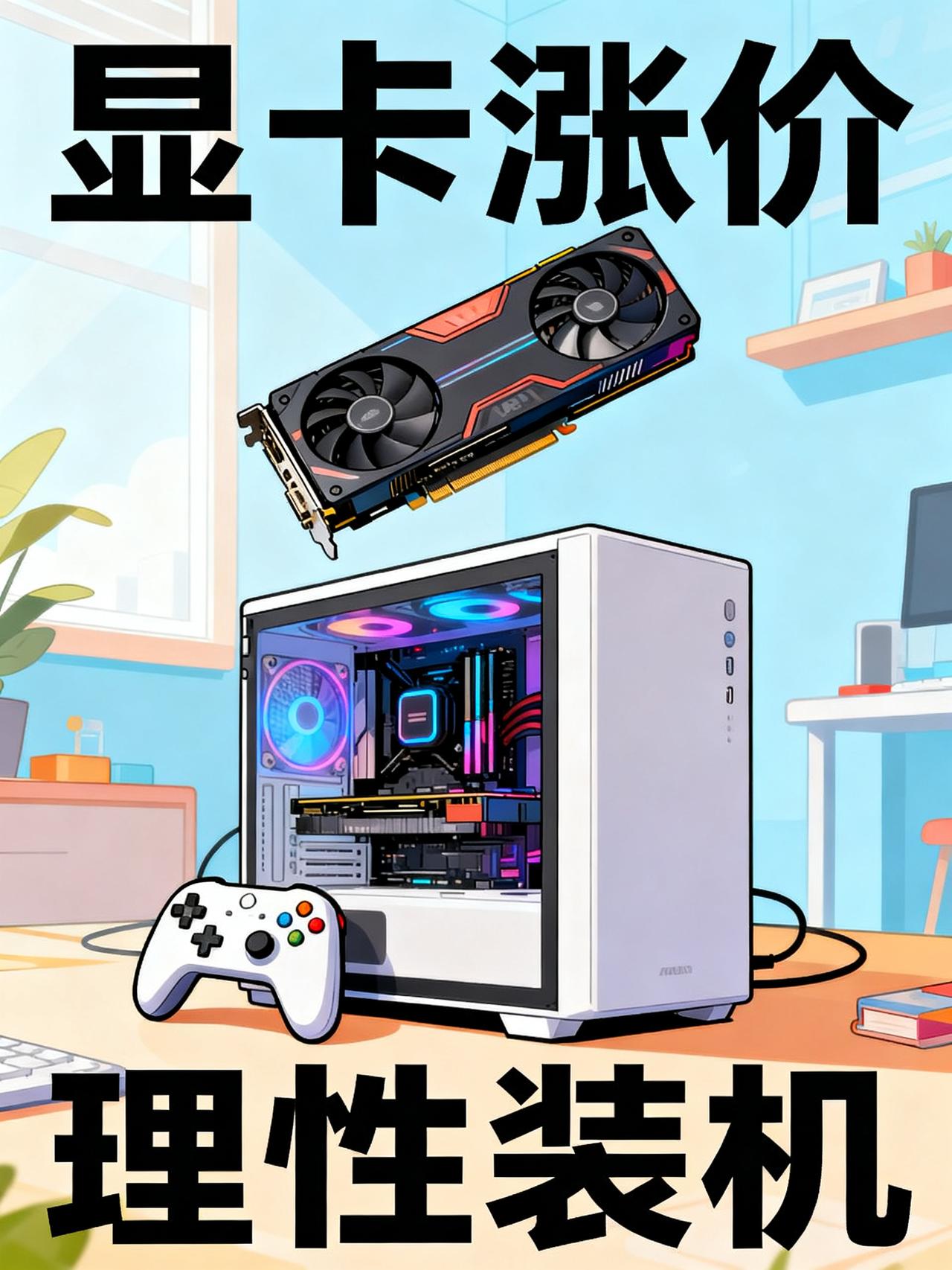 显卡涨价六七百，装机预算直接不够用攒了大半年钱，就想装台新电脑好好玩3A大作，