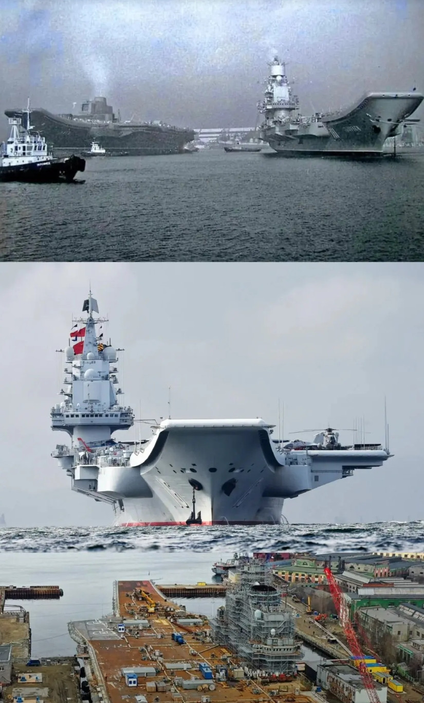 正所谓，船运即国运!当年，“库兹涅佐夫”号和“瓦良格号”在黑海船厂匆匆一聚分