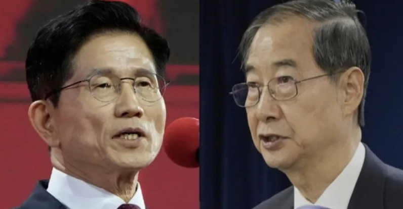 金文洙将总统候选人之位让给韩德洙肯定是心有不甘的！国民力量党强行合并候选人，这
