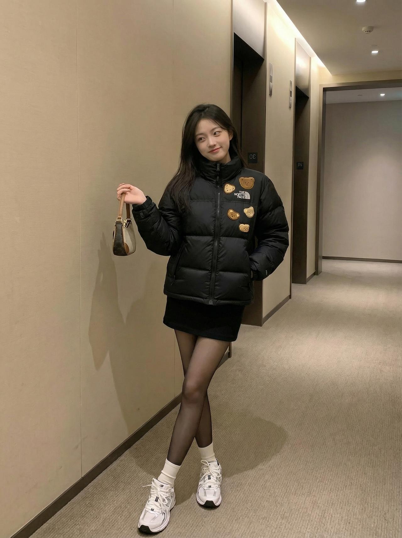 黑色短款外套显气质穿搭风格显气质感穿搭