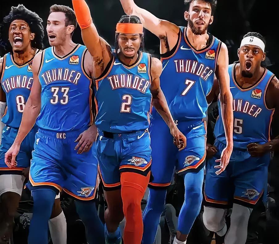 雷霆卫冕概率已超百分之九十。原因不仅仅是雷霆实力超群，最主要是竞争对手太不给力