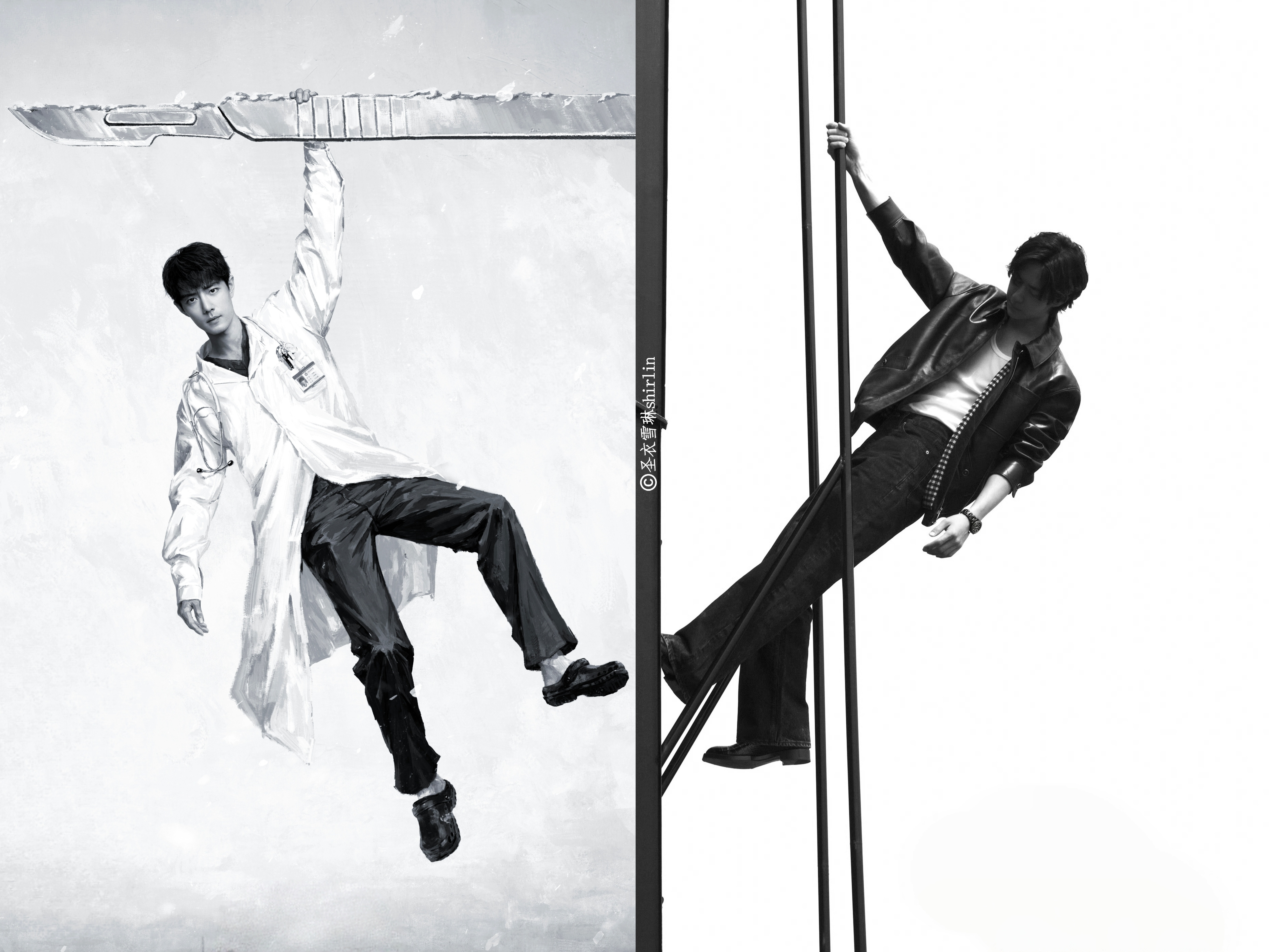 博君一肖一博GQ杂志封面，很难不联想到刘铮亮医生