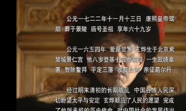 最近重温了一下《康熙王朝》，今天看完了最后一集，发现了一个以前没注意过的彩蛋，一
