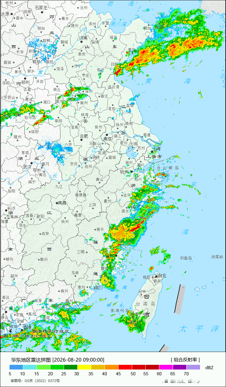 【强对流】今天上午，因为季风槽内的热带低压和热带扰动影响，华东华南等地出现了短时