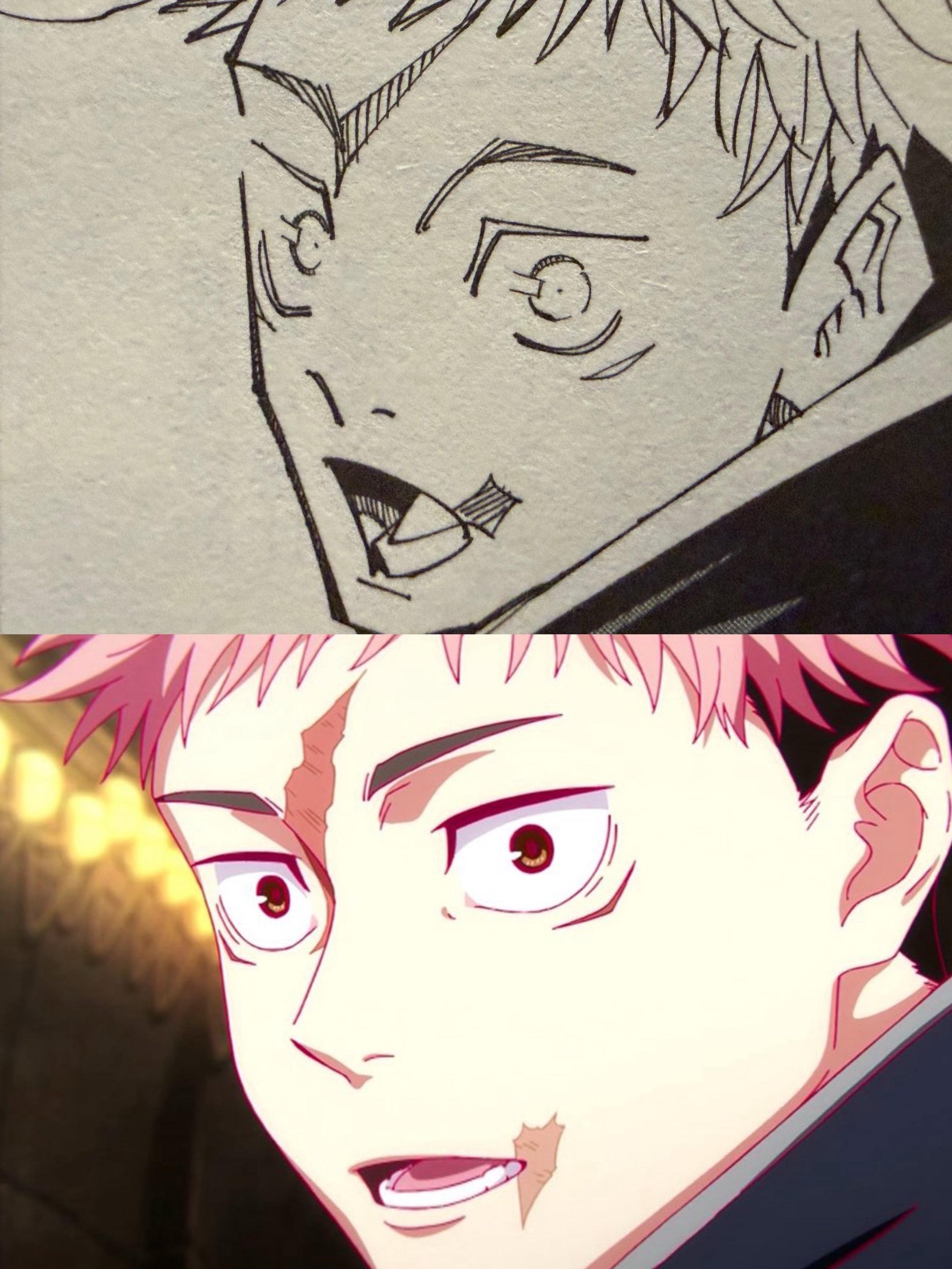 《咒术回战》第三季动画图。漫画图，等我细看之后再来谈谈动画和漫画上处理...