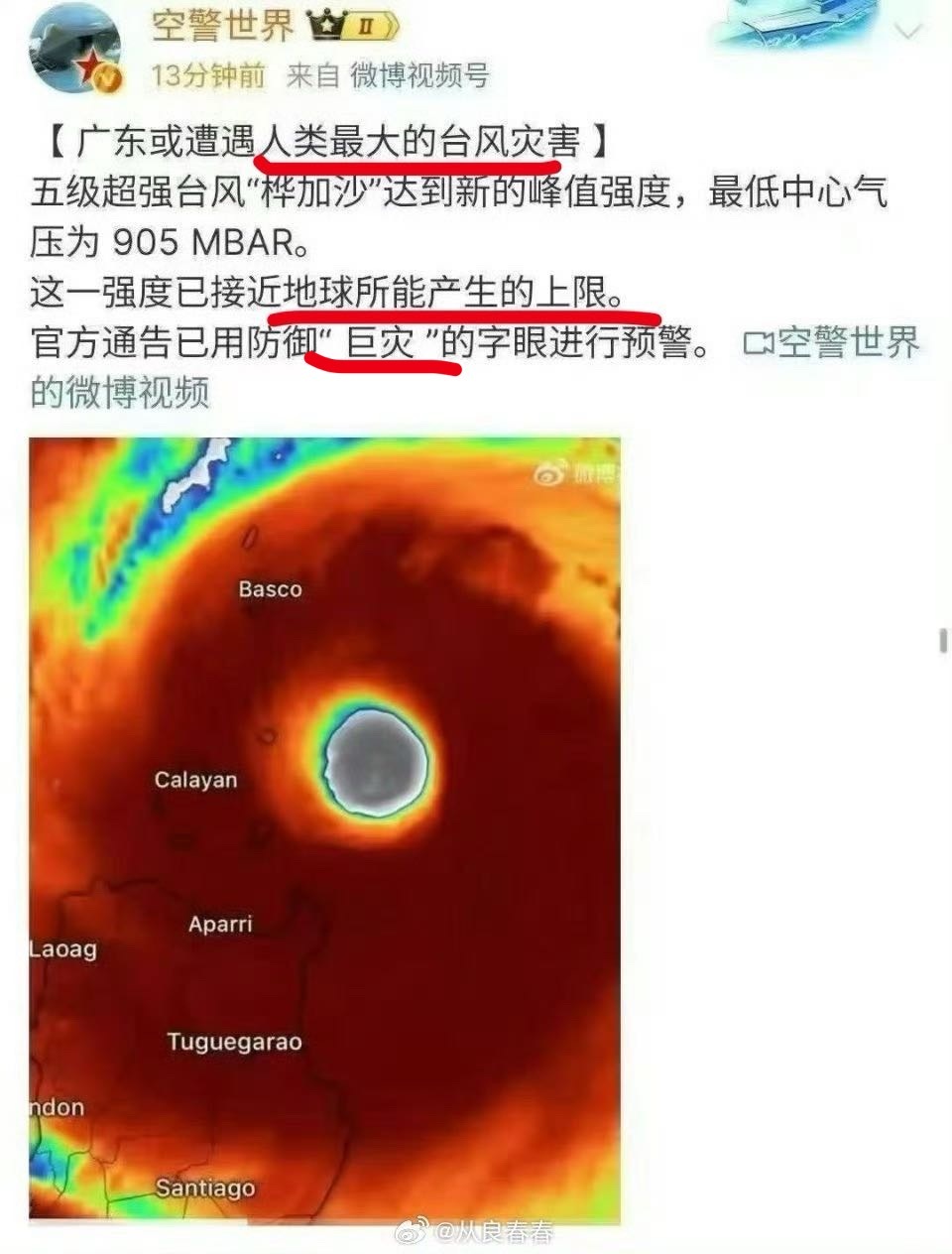 吓晕“人类最大的台风灾害”“地球所能产生的上限”​​​