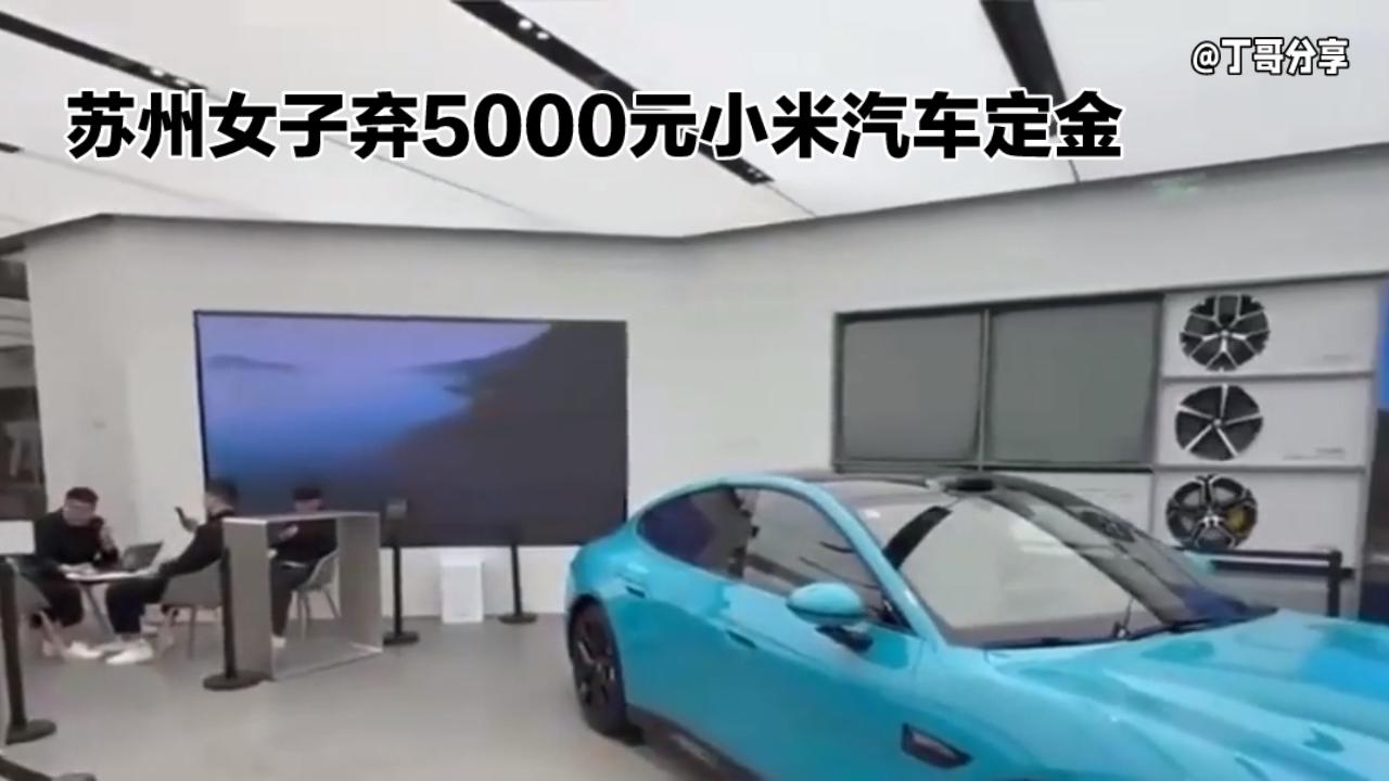 苏州女子弃5000元小米汽车定金,竟收到9只直饮杯!网友:这操作暖到了10