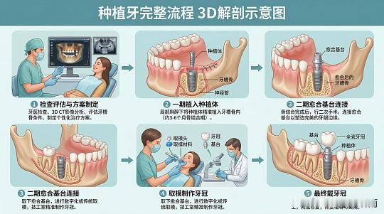 一文看懂种植牙：种一颗牙要几次手术、一共多少钱、医保怎么报，全算清楚了很多缺