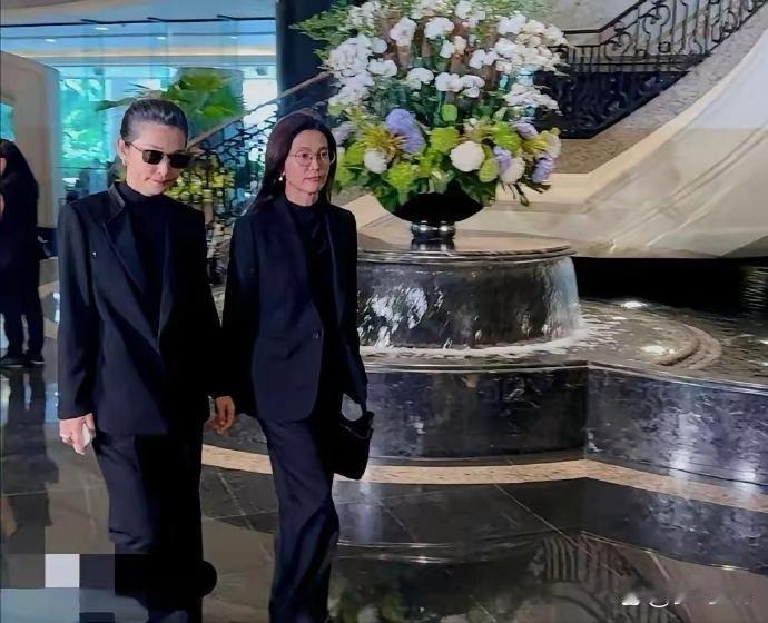 李冰冰头发也白成这样了，再有钱也抵挡不了岁月的无情呀