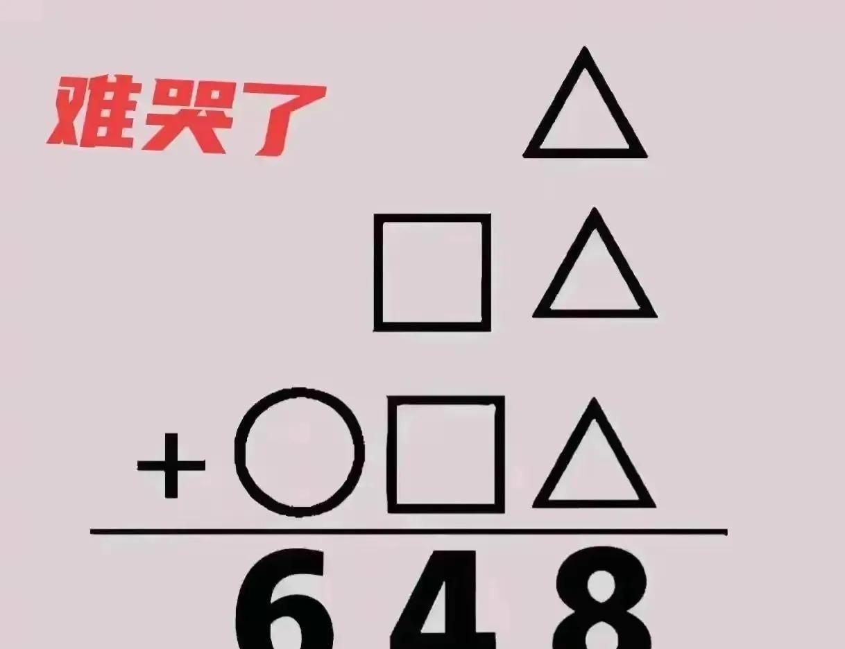 五年级闺女遇到的竖式谜题，把咱一家子都难住啦！这题看着是数字替换，三角、方框、圆