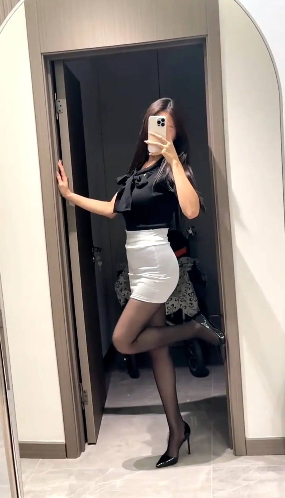 黑丝 美女 小姐姐 颜值 穿搭