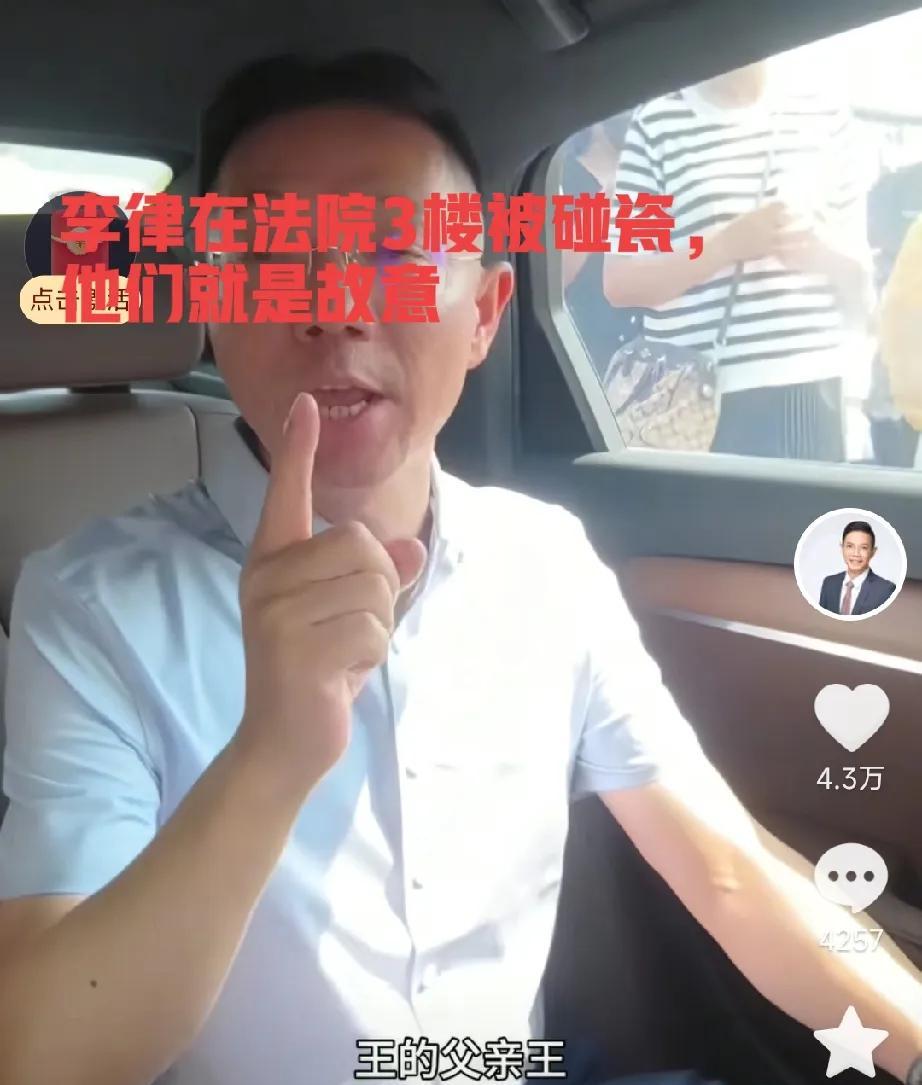 李律在法院被人碰瓷，被打还抢东西！这令人震惊的一幕发生在北京朝阳法院。