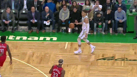 新秀塔图姆的一次拜佛+胯下背后过人。脚踝终结者训练营