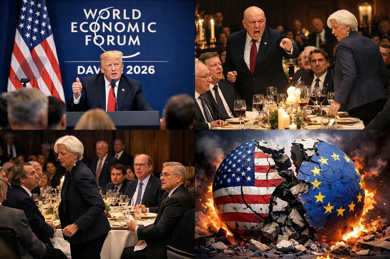 西方旧秩序的最后一餐，被美国亲手掀翻长期被视为全球化与自由贸易精神象征的达沃斯