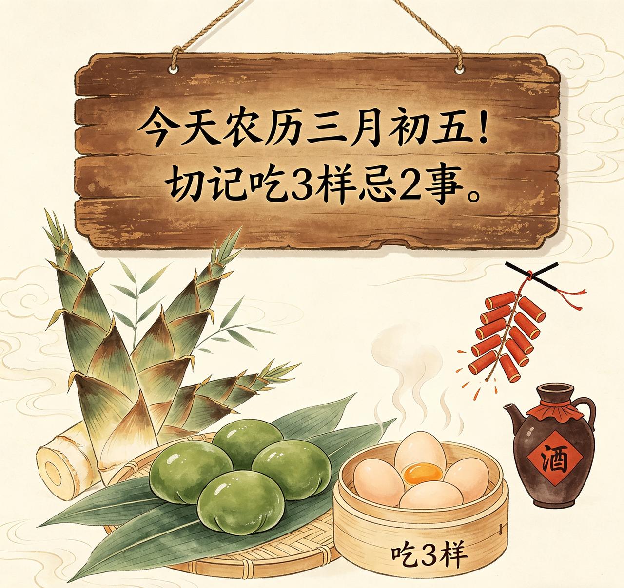 【今天农历三月初五！切记吃3样忌2事，老规矩别丢，保你下半年顺顺当当】各位老