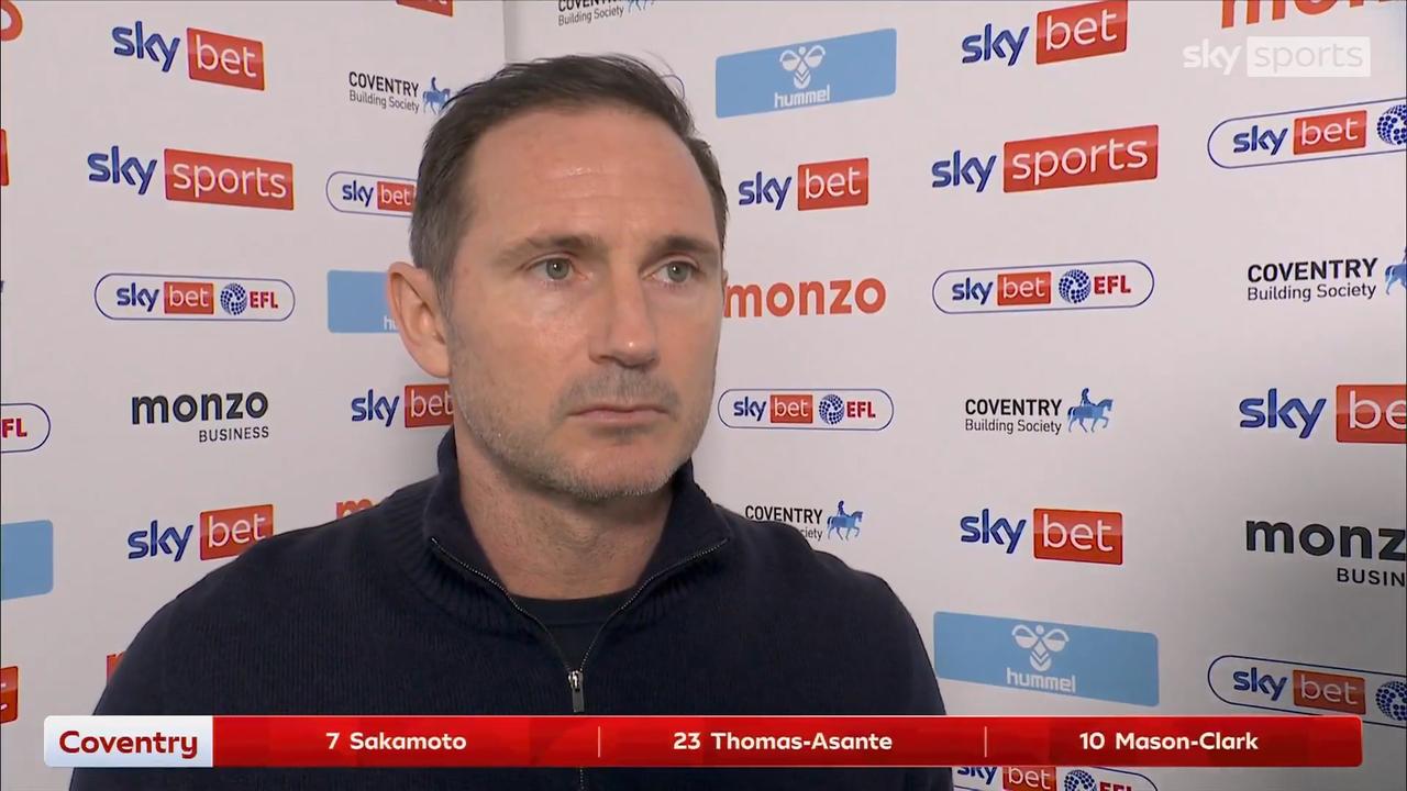 【兰帕德：可以梦想英超了】英冠第37轮，考文垂主场3-0击败普雷斯顿。在还剩9轮