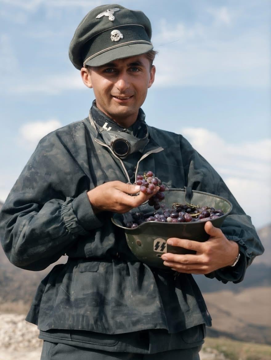 酷似法国谐星“憨豆”！骷髅头、闪电标志，该士兵为二战纳粹德国党卫军成员？看图回