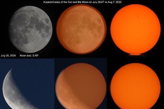 月球视直径增大为2026年8月日全食做准备：一场宇宙尺度的精准“配合”一张来