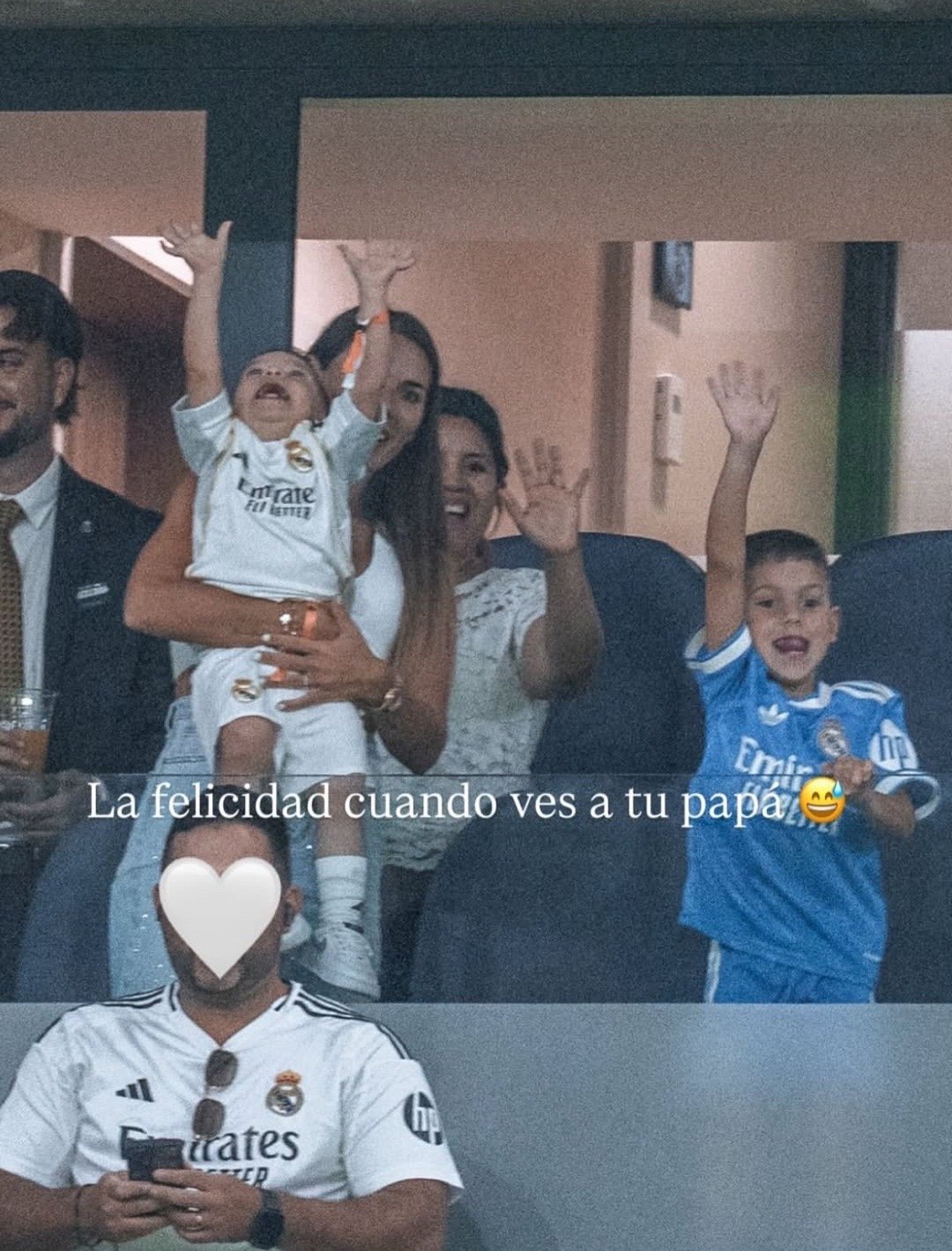 爸爸我们看到你啦！halamadrid​​​