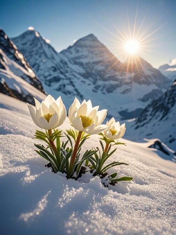 “天山雪莲，见着好运​​​