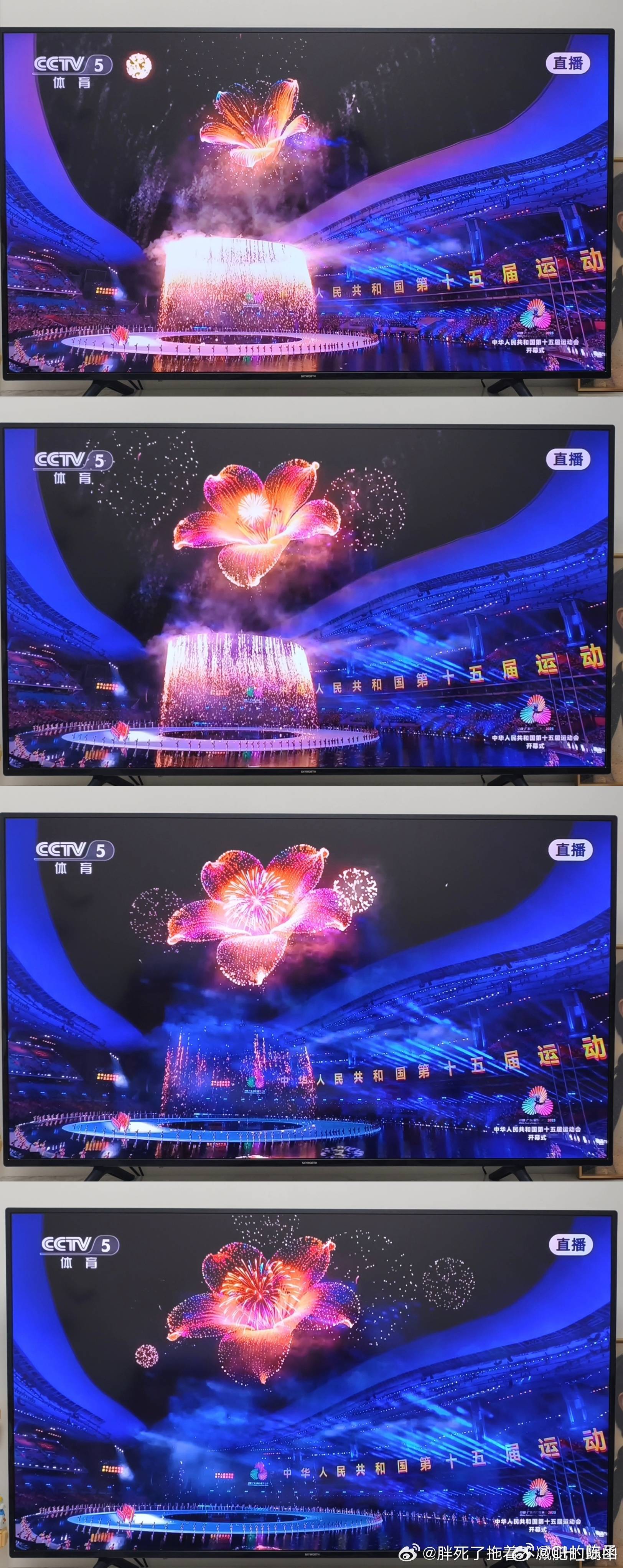 刚才那是朵巨大的“木棉花”烟花？？细节这么丰富的吗？现在的烟花技