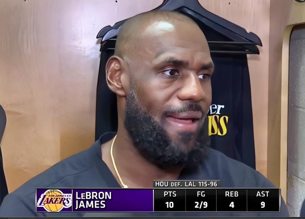 太懂事！詹姆斯深谙人情世故，全场放水送火箭温暖！？湖人客场96-115惨败火