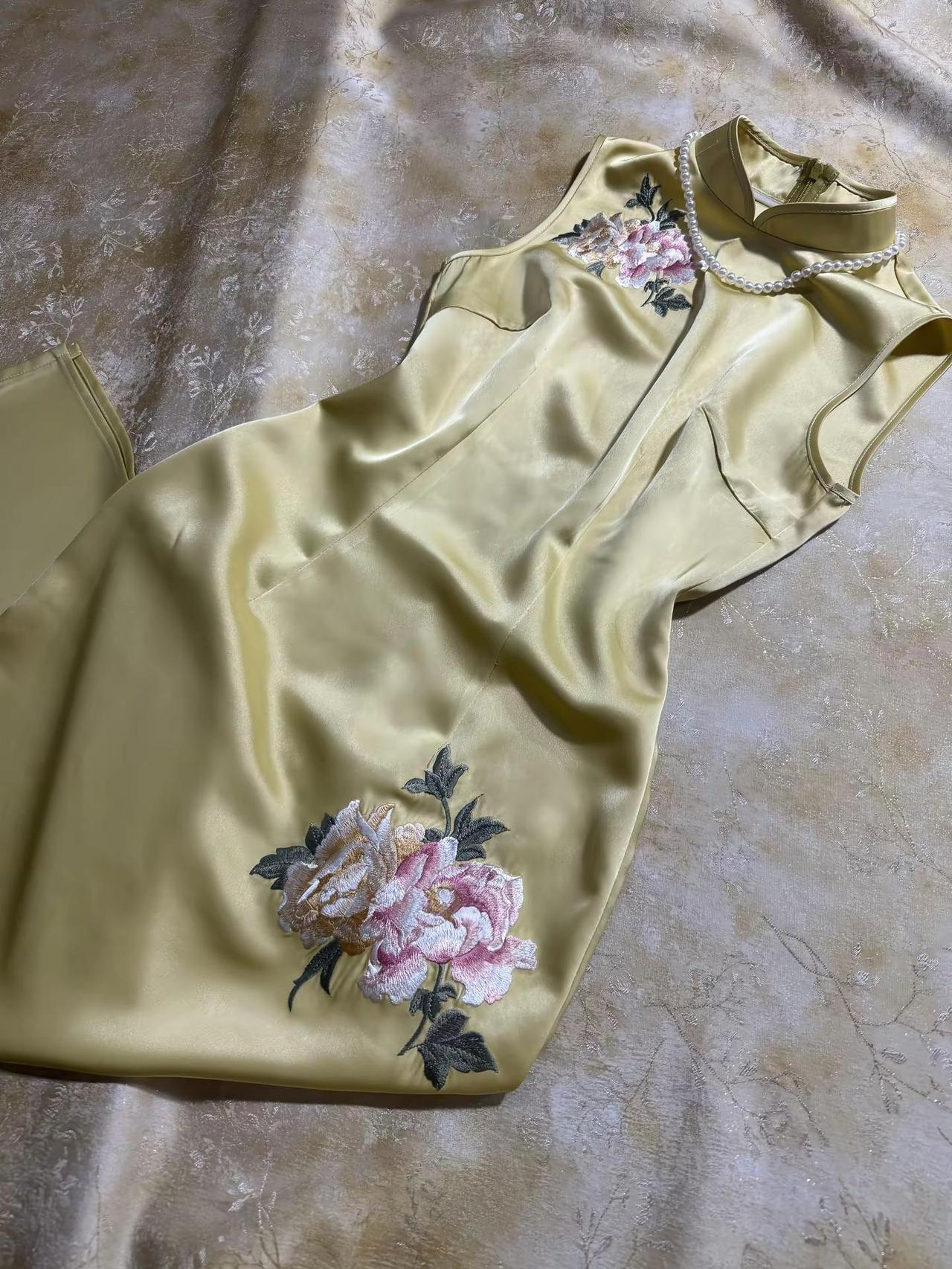 这条裙子有灵魂旗袍刺绣，你不知道她原相机多美