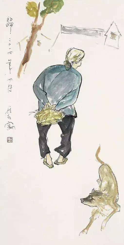罗尔纯（1930-2015），别名罗存，中央美院教授，著名油画家、国画家。用笔随