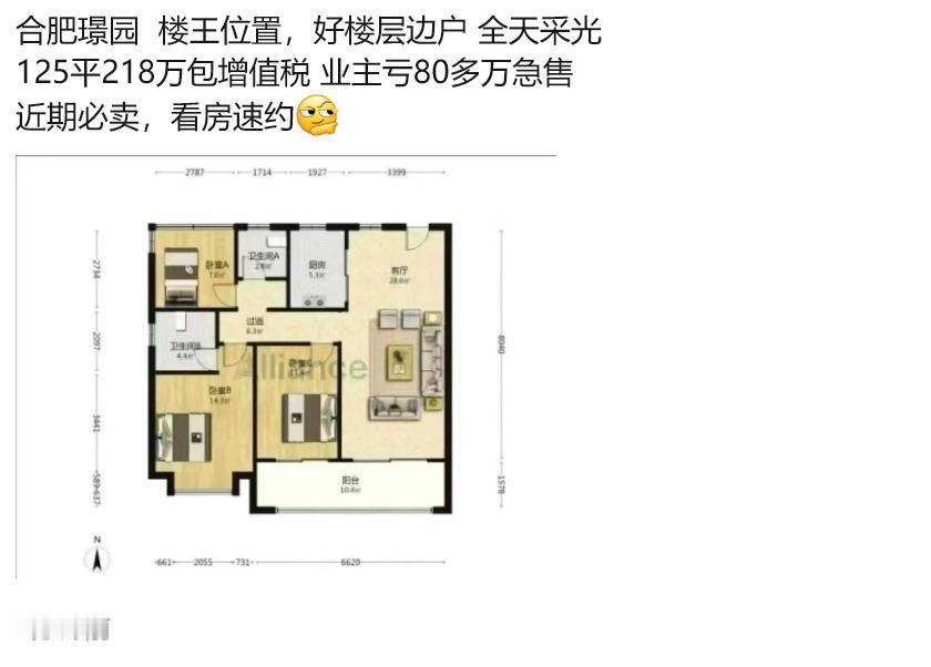 合肥就是一个新小区，刚交房，或者新房还没卖掉，这个小区就几十套到百把套二手房就挂