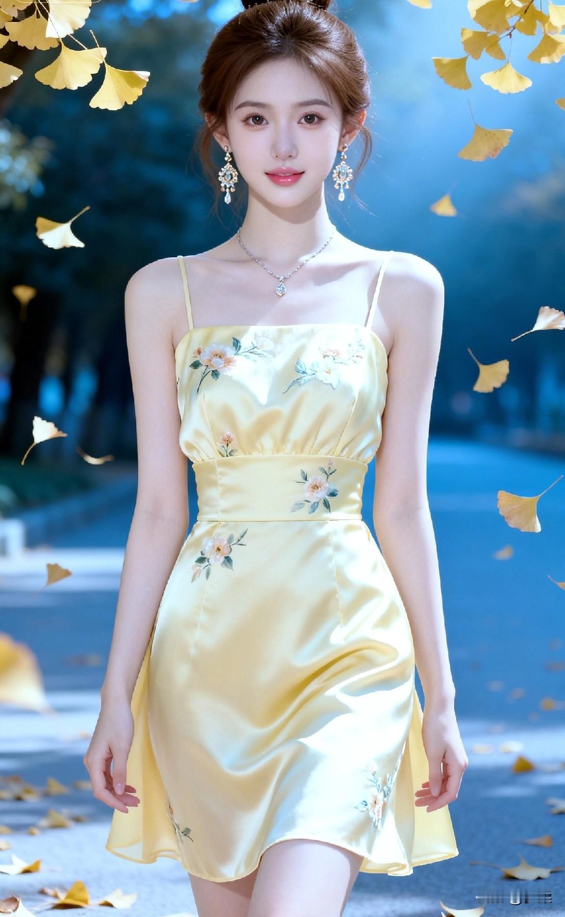 秋日暖阳下，轻纱裙摆随风舞，花海中漫步，感受浪漫与宁静裙摆上的阳光