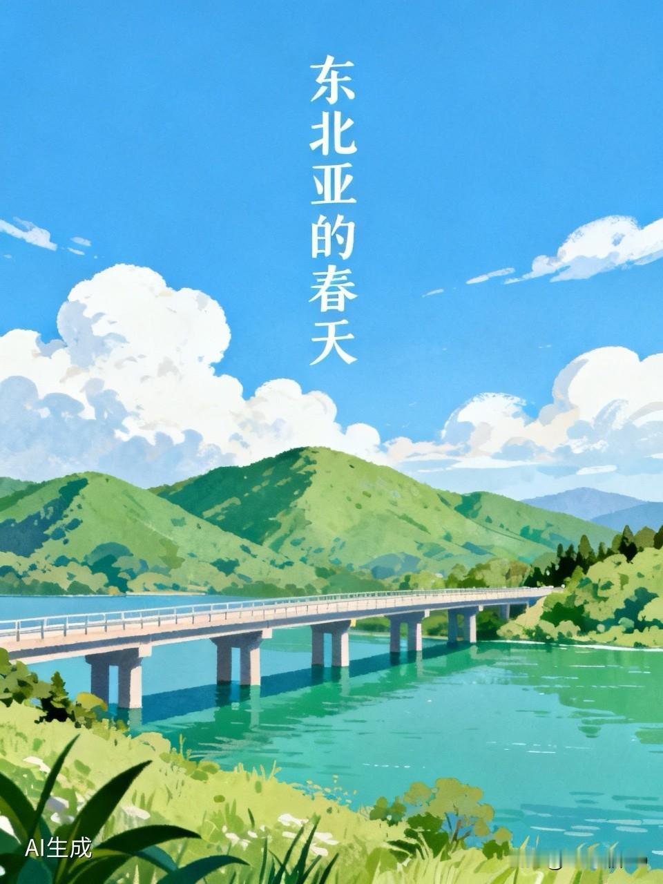 蓝天映水天连水、流淌暗涌溪江岸、燕雀千鹤万龙山，境遇山坡莺山红、生熄遥月