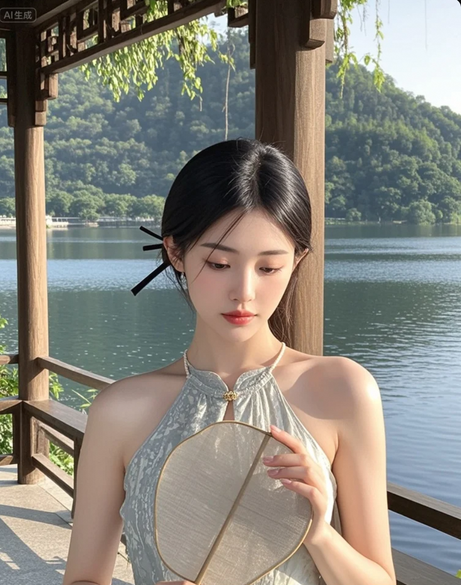 她的眼神，藏着半卷未落款的诗