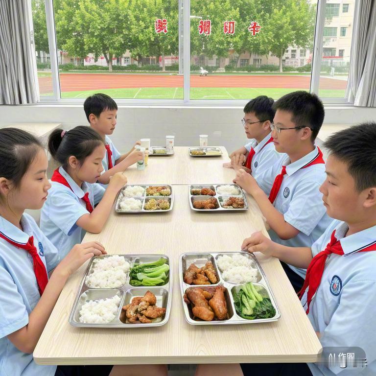 “学校的伙食怎么越来越差了？”下班回家，在电梯里，一位相识的邻居问。虽然这