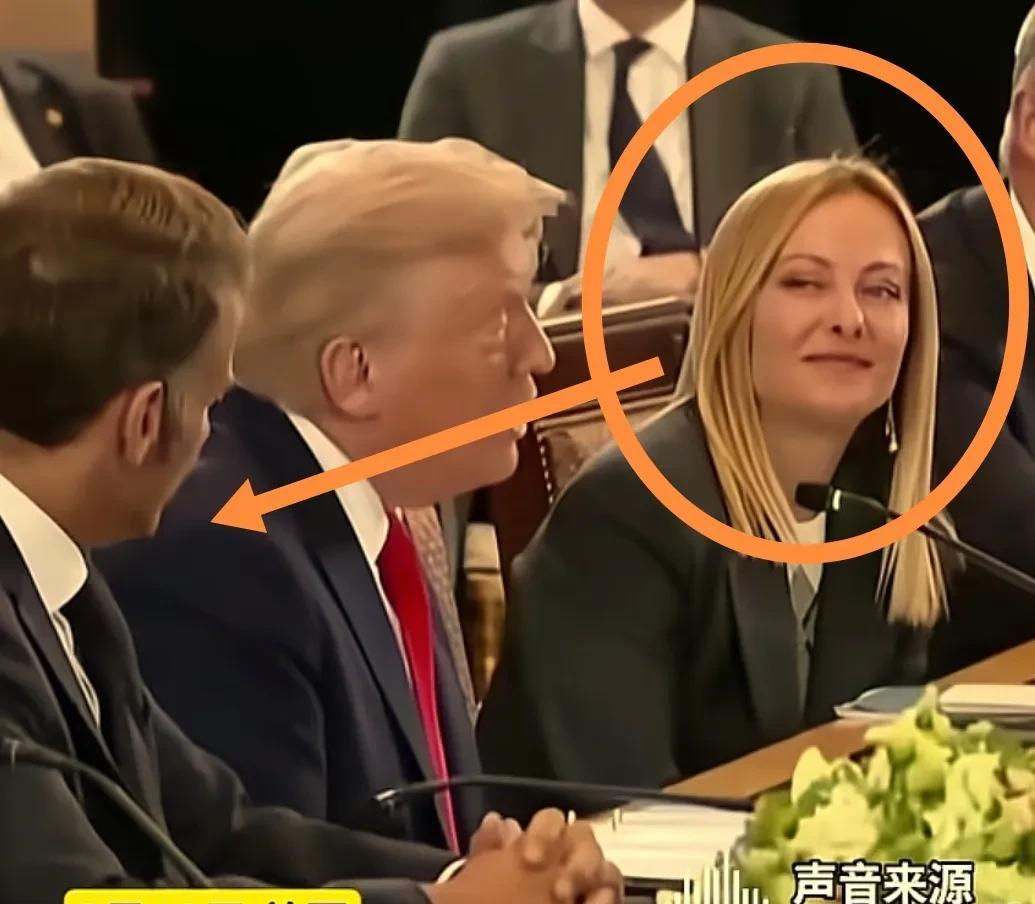 梅洛尼看马克龙的眼神深情款款！估计马克龙回去又要挨巴掌了！泽连斯基带着欧洲6位