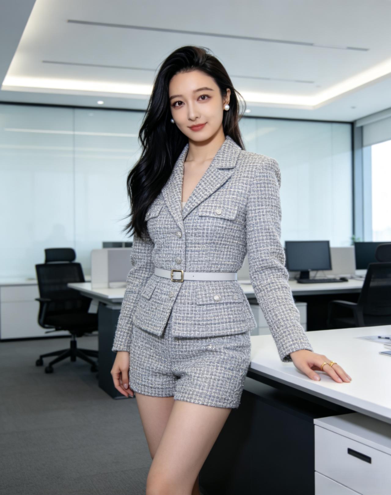 有些职场的穿搭，看一眼，就感觉到她是:卓越，女强人，天姿聪慧！