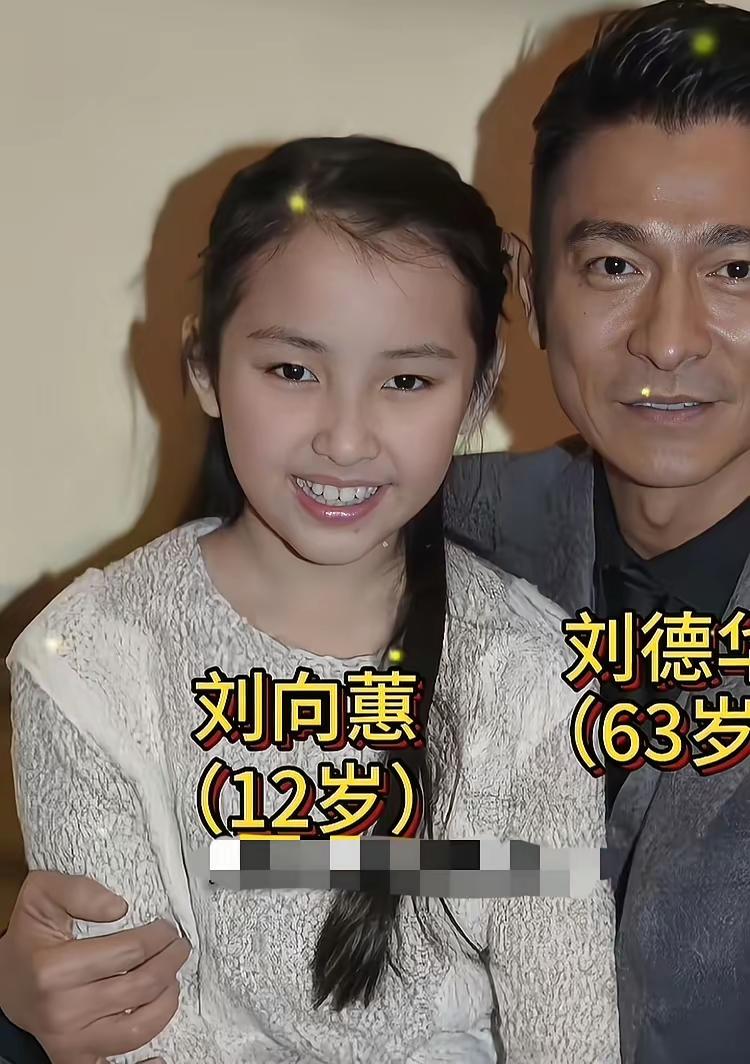 长江后浪推前浪刘向惠的五官比刘德华还要标致假以时日等这小姑娘长大必定会成