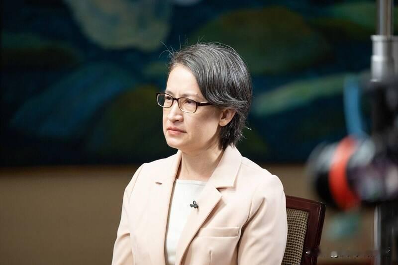 萧美琴接受英国媒体skynews采访这次没有叫嚣“台独”只说不会退缩要维