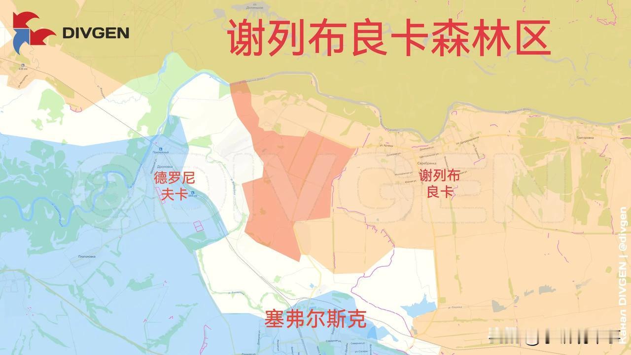 9月27日箭头社更新俄乌战报：图一：俄军正向塞弗尔斯克市以北的德罗尼夫卡村推