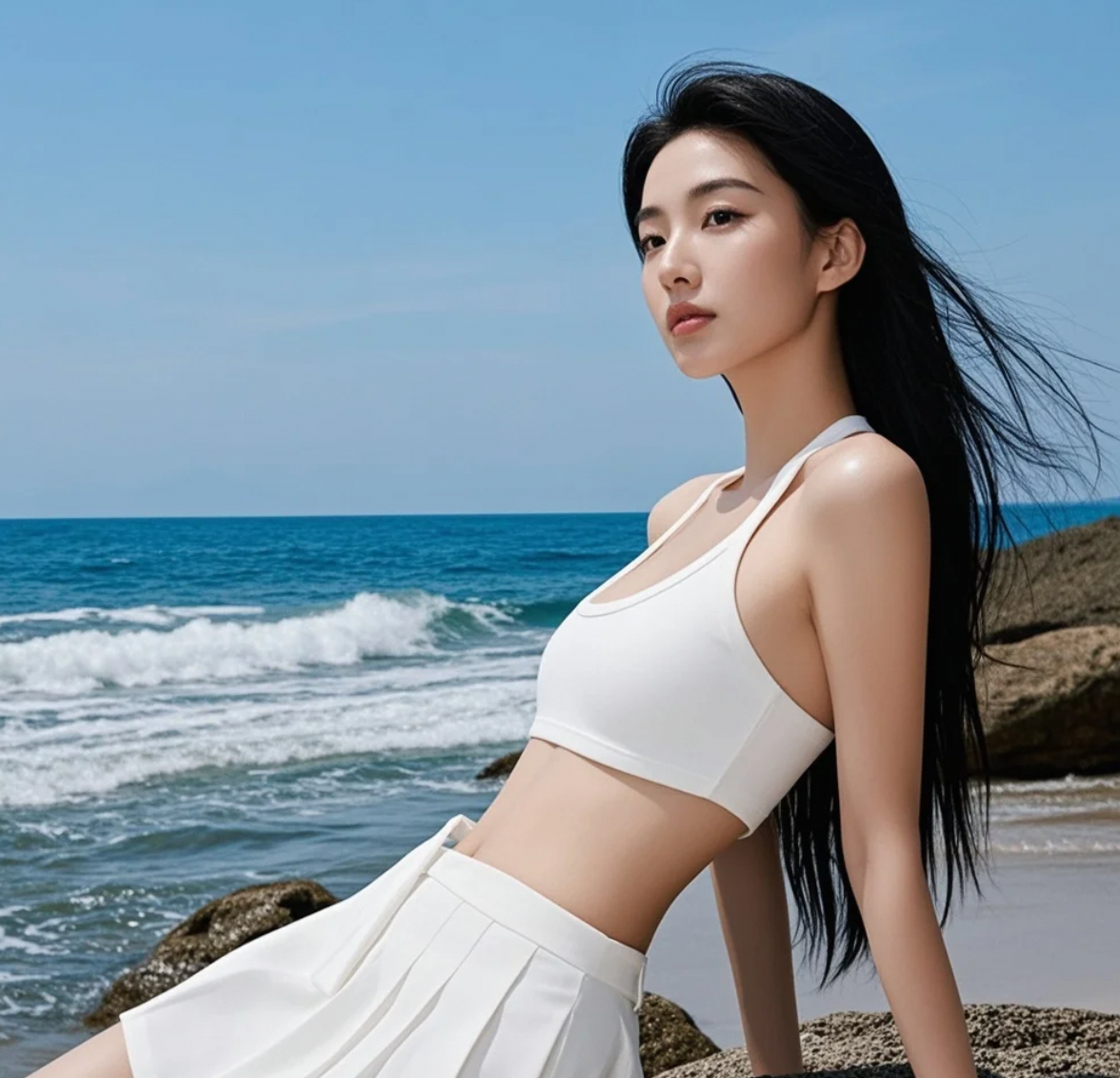 海天之间那么大，而我只愿走进你小小的镜头里