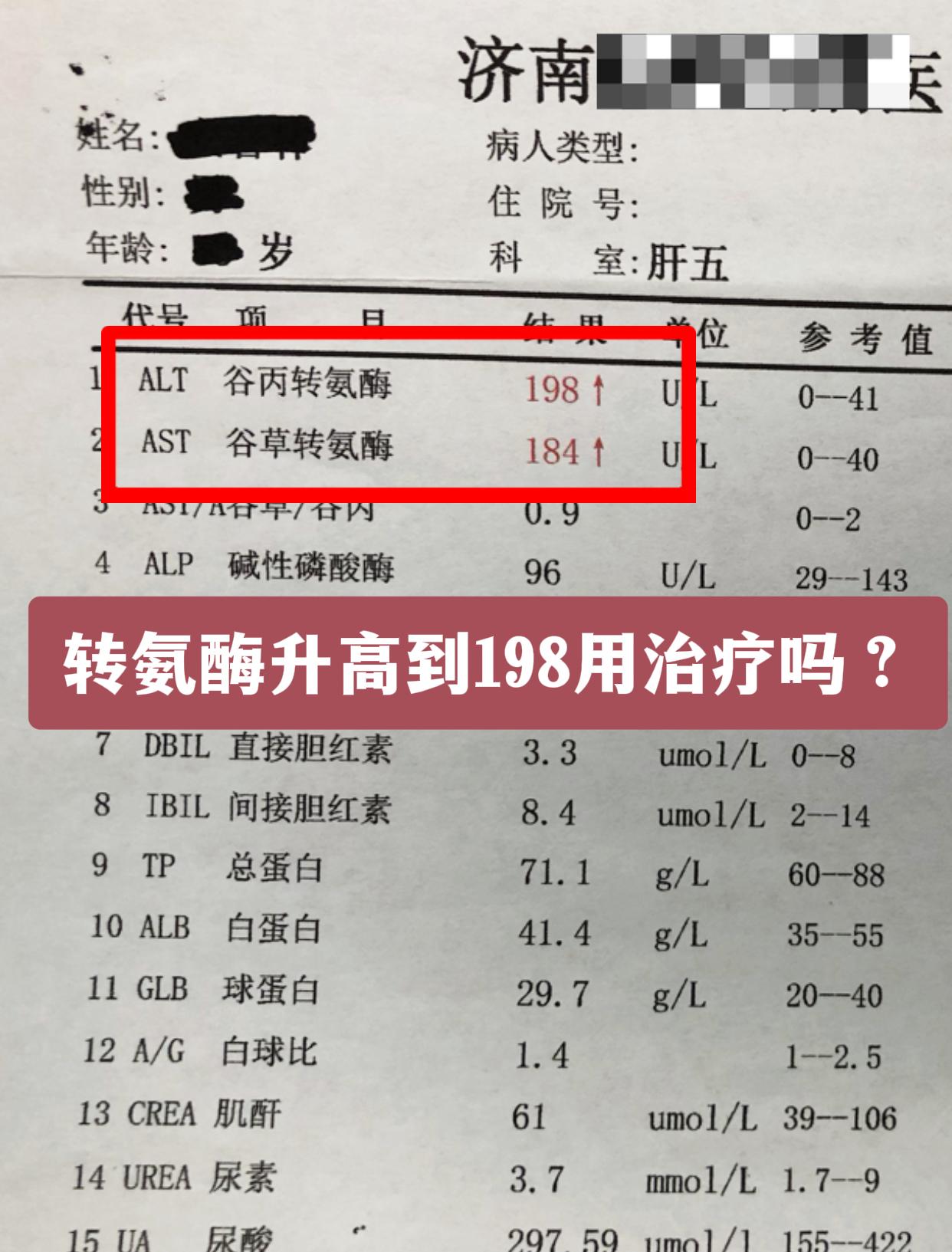 “教授，我的转氨酶198，用治吗？” 今天门诊上的一个小伙儿问我。 答...