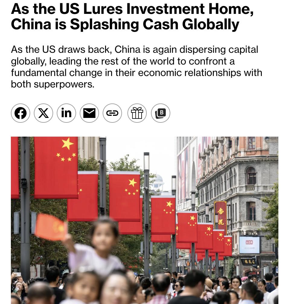 美媒：全球资本大易位，美国吸引投资回流，中国资本转向全球扩张目前美国正加强对