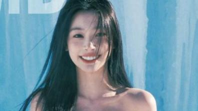 易梦玲的蓝色吊带裙, 感觉真不错, 超nice的!