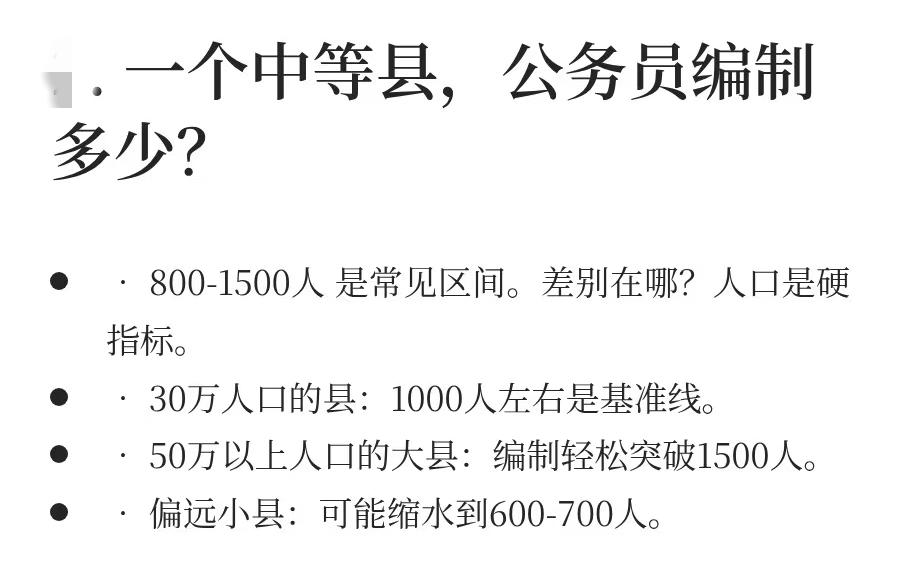 非常好奇，一个县到底有多少“在岗”公务员？数据靠谱吗？