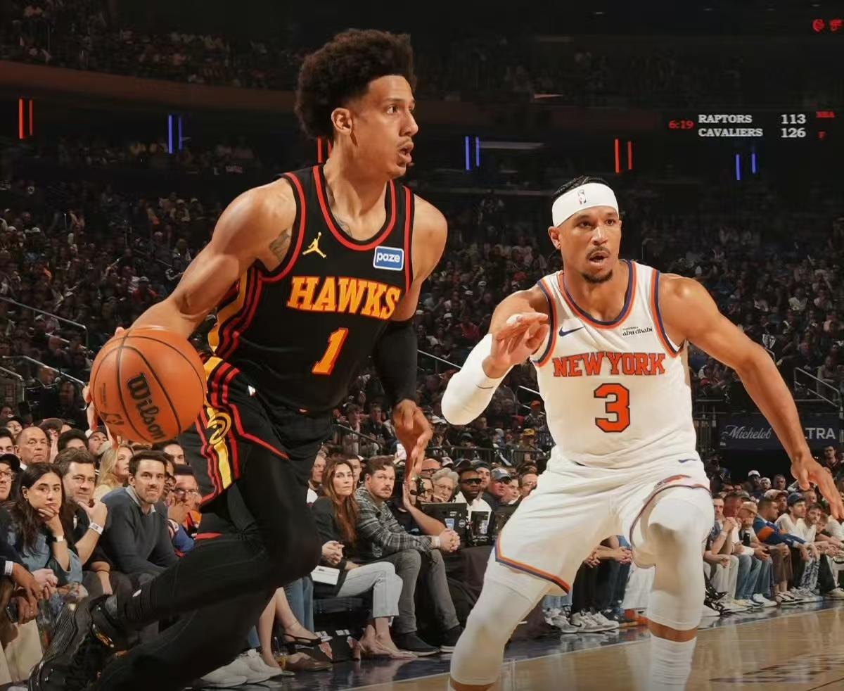 开门红！尼克斯113-102击败老鹰，一战认清四名球员掘金赢了小狼，骑士赢了猛