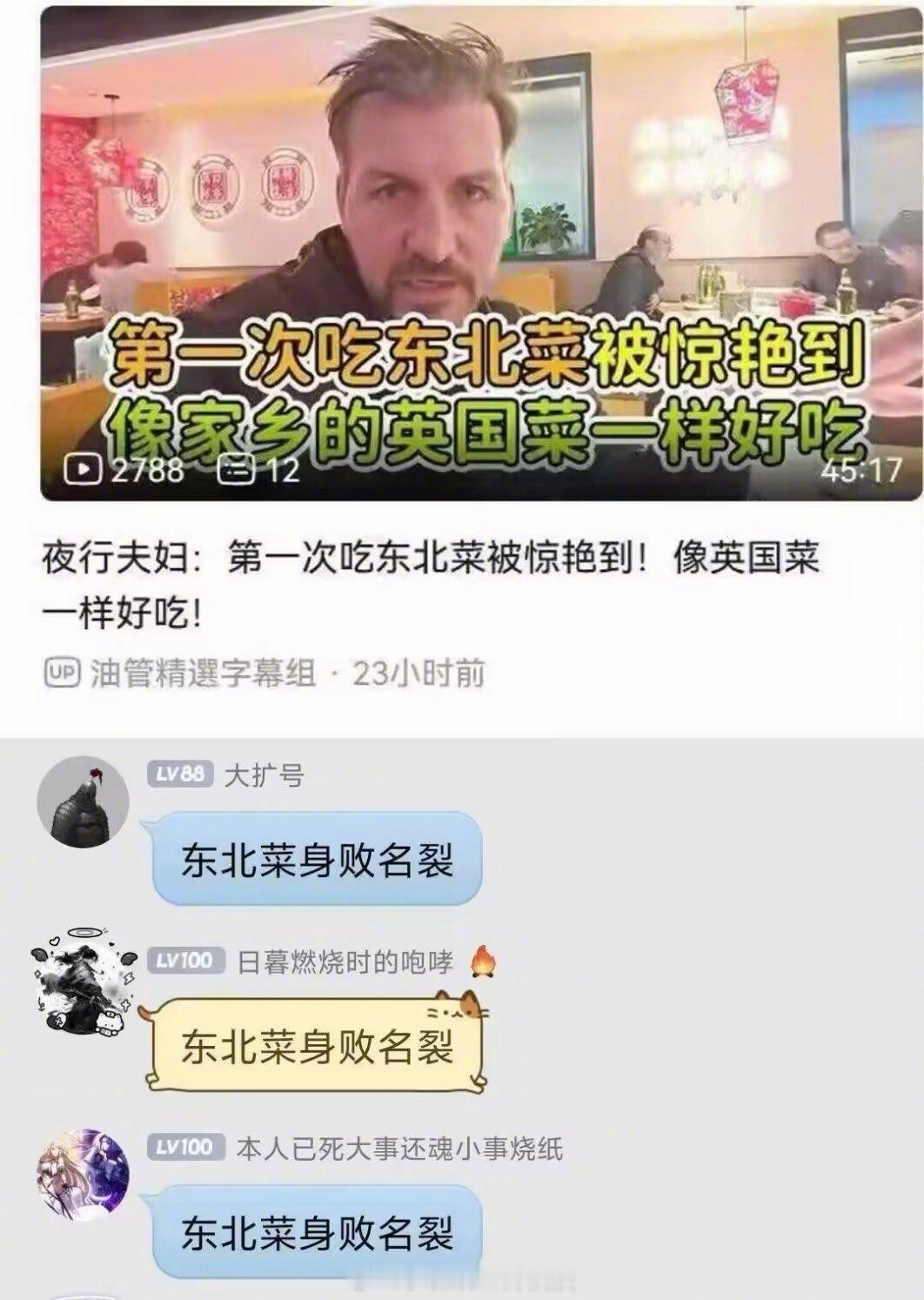 东北菜感到一万点侮辱