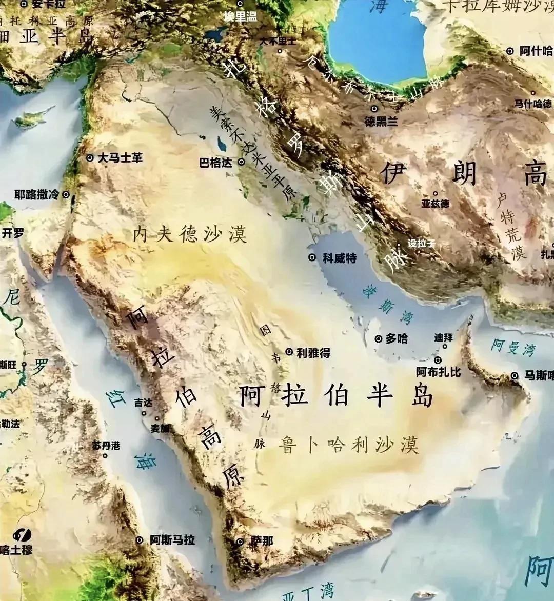 沙特阿拉伯挺悲剧的，这么大一个国家225万平方公里，竟没有一条永久性河流。沙特