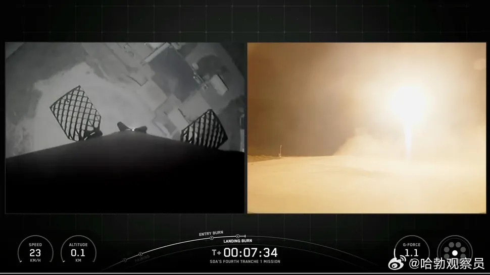 SpaceX第116射：为美军发射21颗“数据传输”卫星！10月11日，SpaceX从加利福尼亚州范