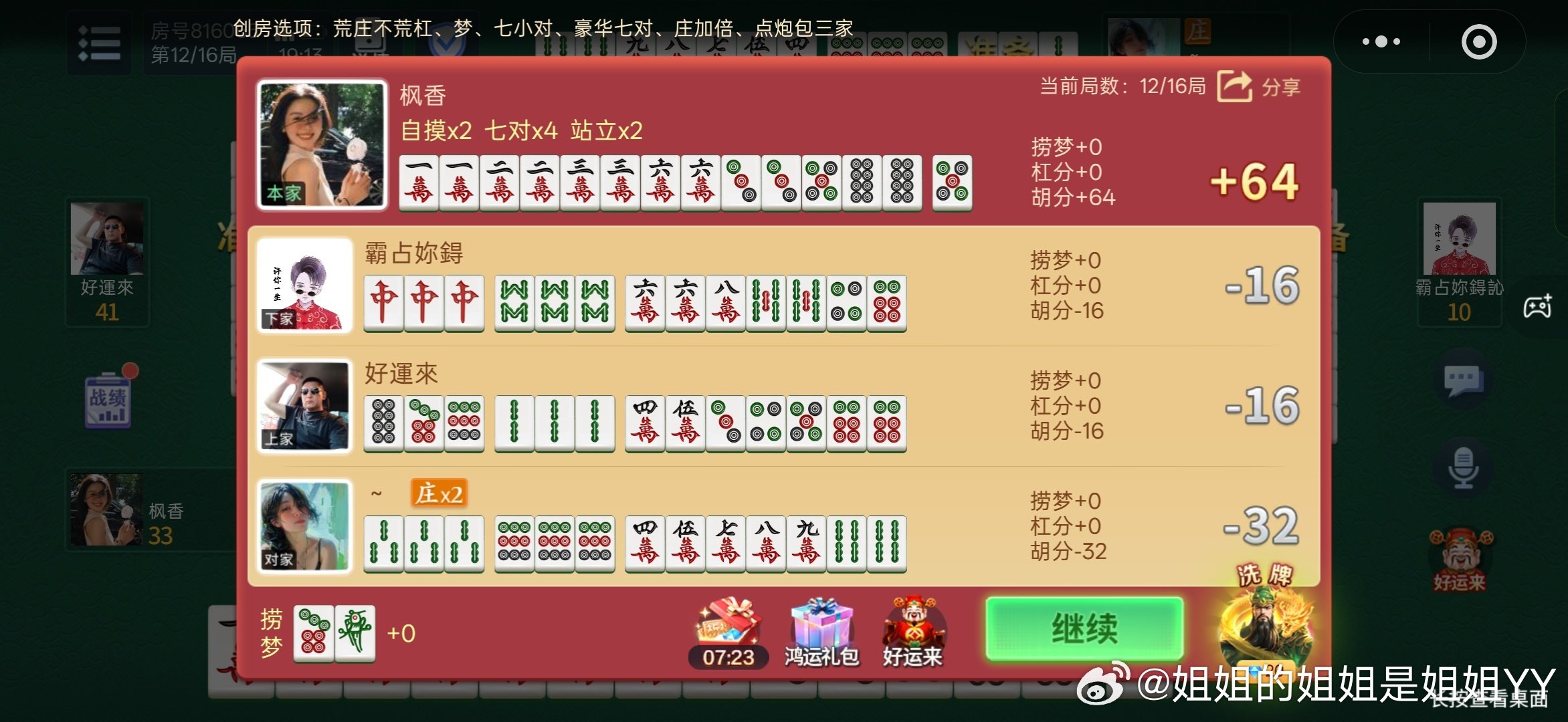 没有任何一个人像我一样，爱麻将爱得如此深沉~原来痴迷男人是这种感觉~~​