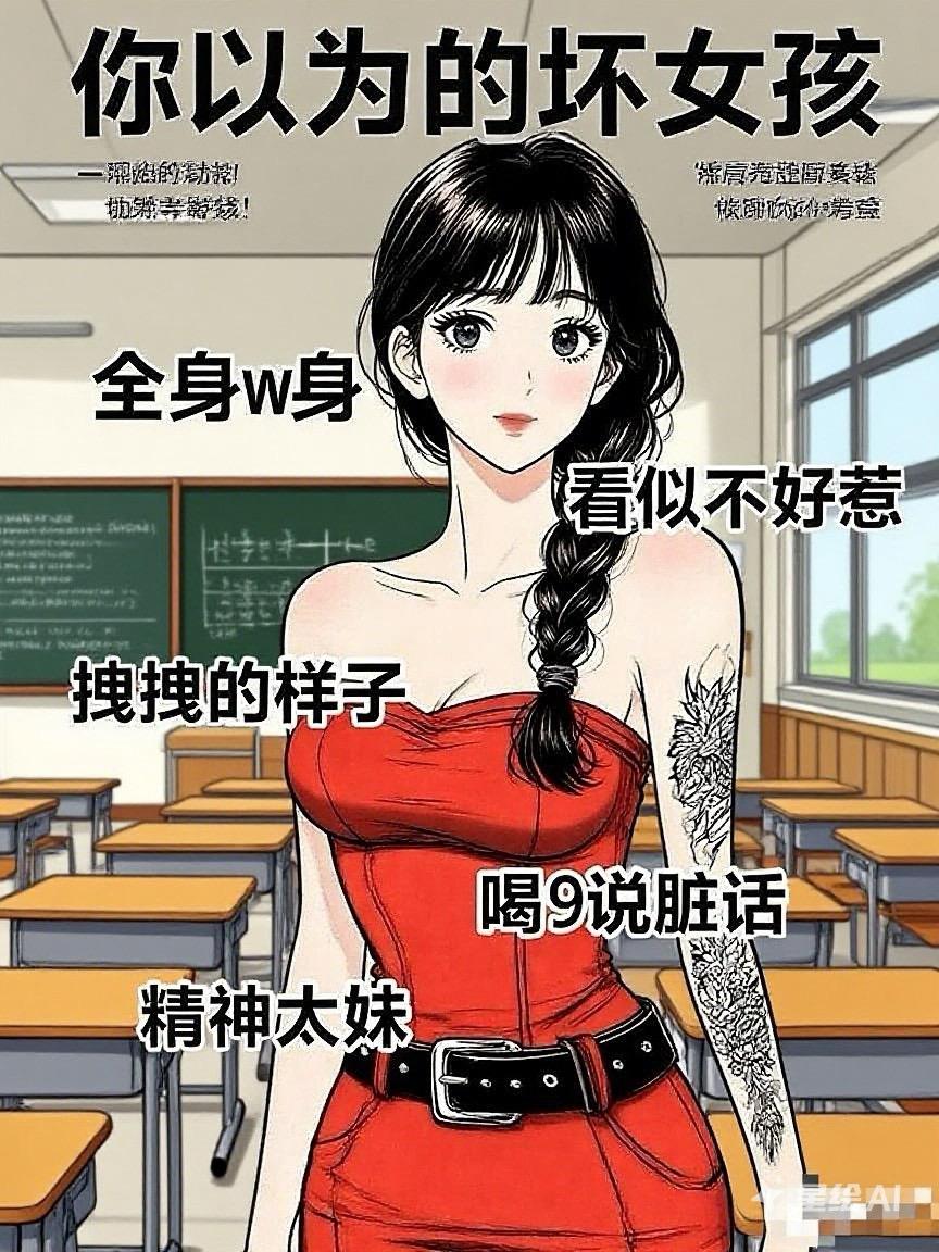 你以为的坏女孩，实际上……[大笑]